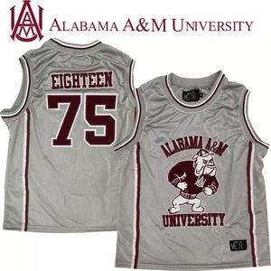 Tones of Melanin Alabama A&M Bulldogs Grey Basketball Jersey